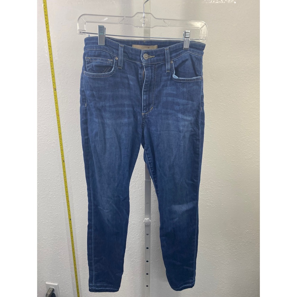 Joes Jeans The Charlie High Rise Skinny Ankle Dark Wash Raw Hem‎ Denim Size 27
